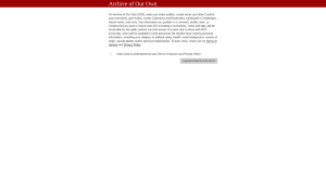 Latest archiveofourown.org screenshot