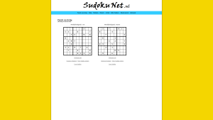 Latest sudokunet.nl screenshot