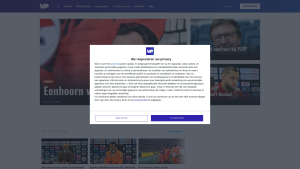 Latest voetbalprimeur.nl screenshot